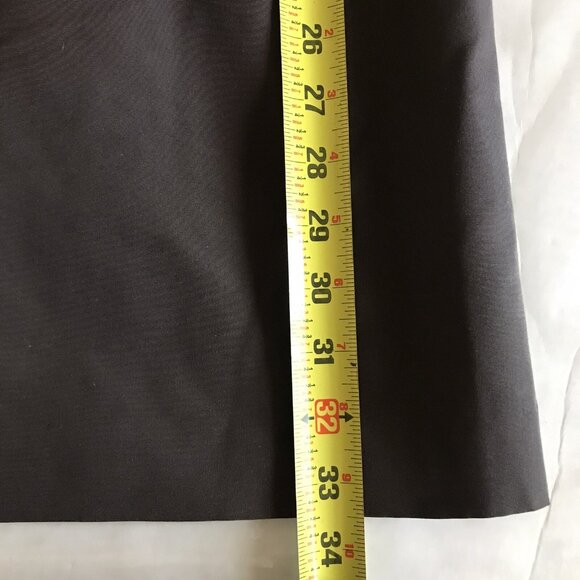 Vintage J Crew Emma Women's Silk Dress Size 12 Brown Silk Faille Bow Strapless - Picture 8 of 8